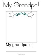 My Grandpa Coloring Page