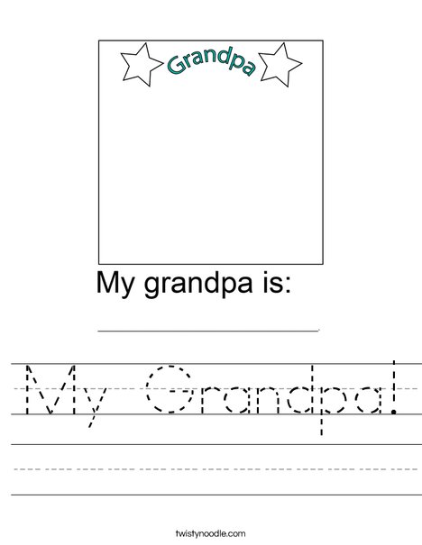 My Grandpa! Worksheet