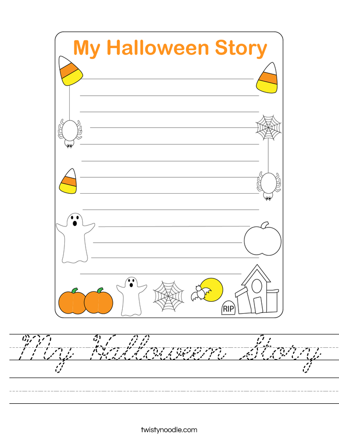 My Halloween Story Worksheet