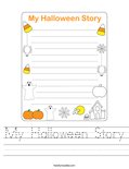 My Halloween Story Worksheet