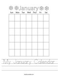 My January Calendar Worksheet