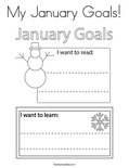 My January Goals! Coloring Page