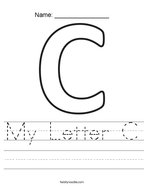 My Letter C Handwriting Sheet