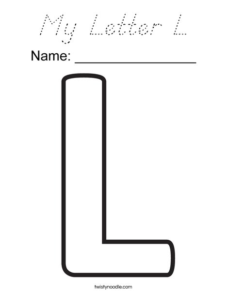 My Letter L Coloring Page