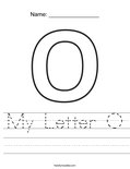 My Letter O Worksheet