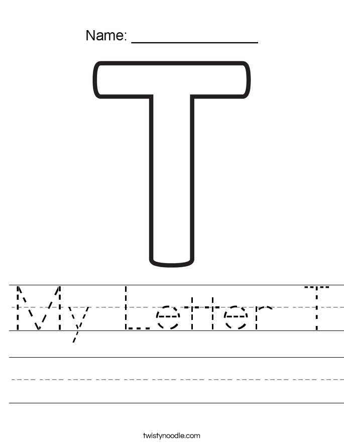 My Letter T Worksheet