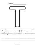 My Letter T Worksheet