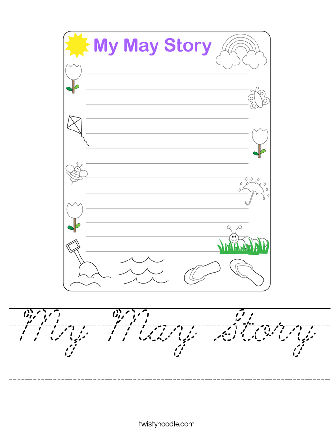 My May Story Worksheet
