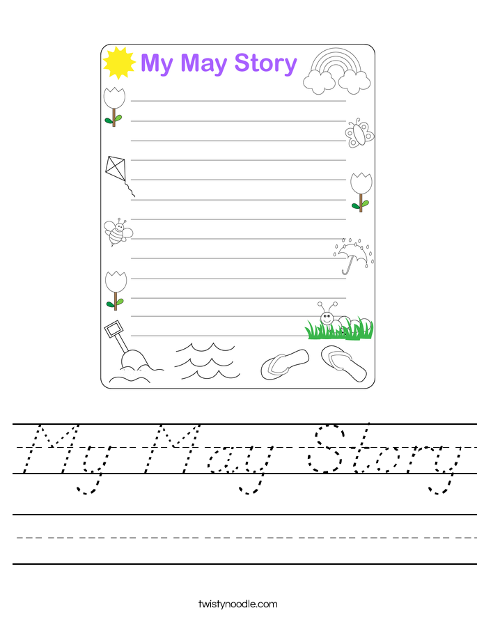 My May Story Worksheet