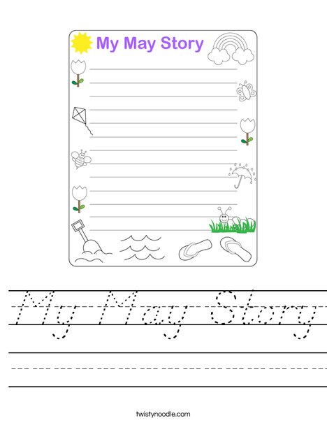 My May Story Worksheet