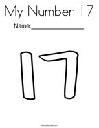 Number 17 Coloring Pages Twisty Noodle My Number 17 Coloring Page