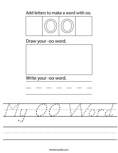 My OO Word Worksheet