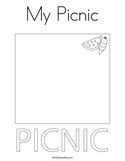 My Picnic Coloring Page