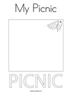 My Picnic Coloring Page