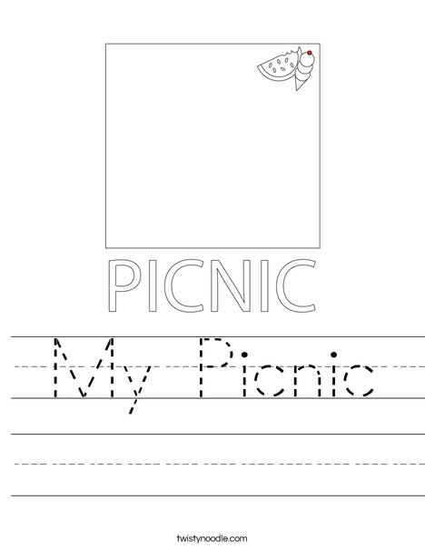 My Picnic Worksheet - Twisty Noodle my-picnic-worksheet-twisty-noodle