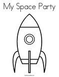 My Space PartyColoring Page