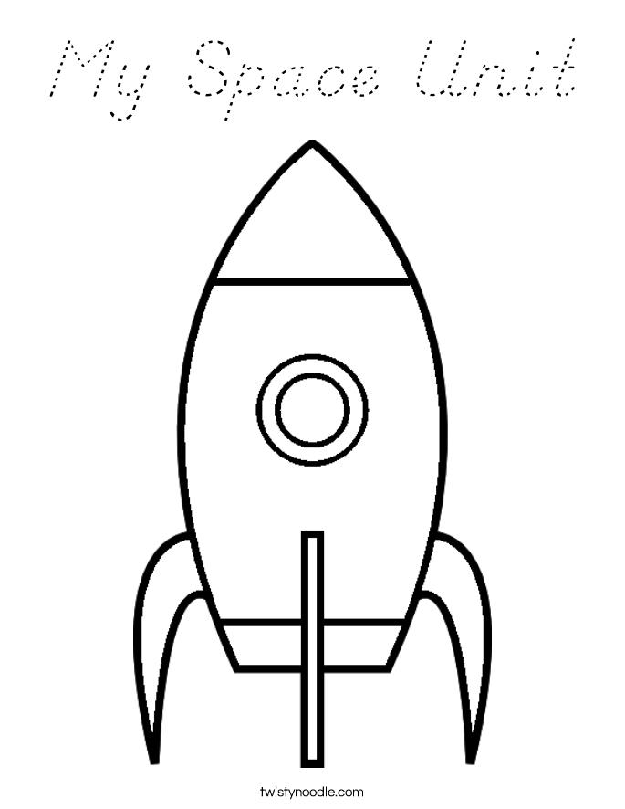 My Space Unit Coloring Page