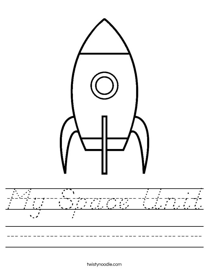 My Space Unit Worksheet