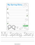 My Spring Story Worksheet