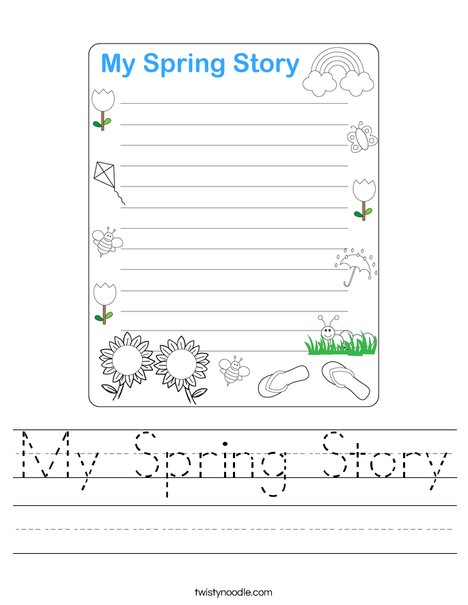 My Spring Story Worksheet