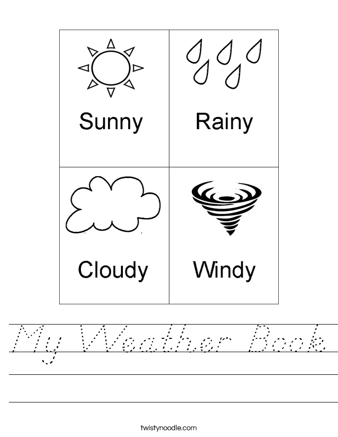 My Weather Book Worksheet