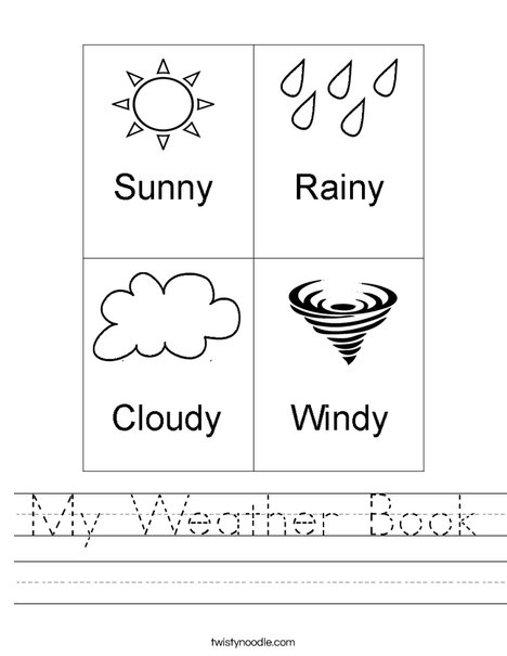 My Weather Book Worksheet