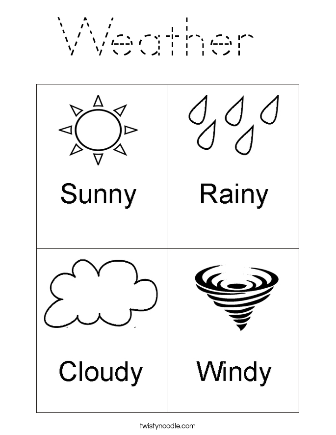 Weather  Coloring Page