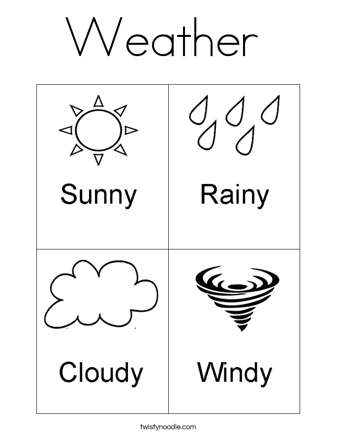 Weather  Coloring Page