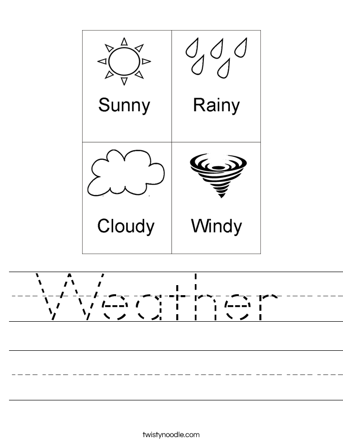 Weather  Worksheet