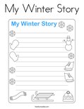 My Winter Story Coloring Page