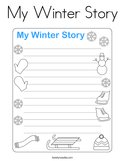 My Winter Story Coloring Page