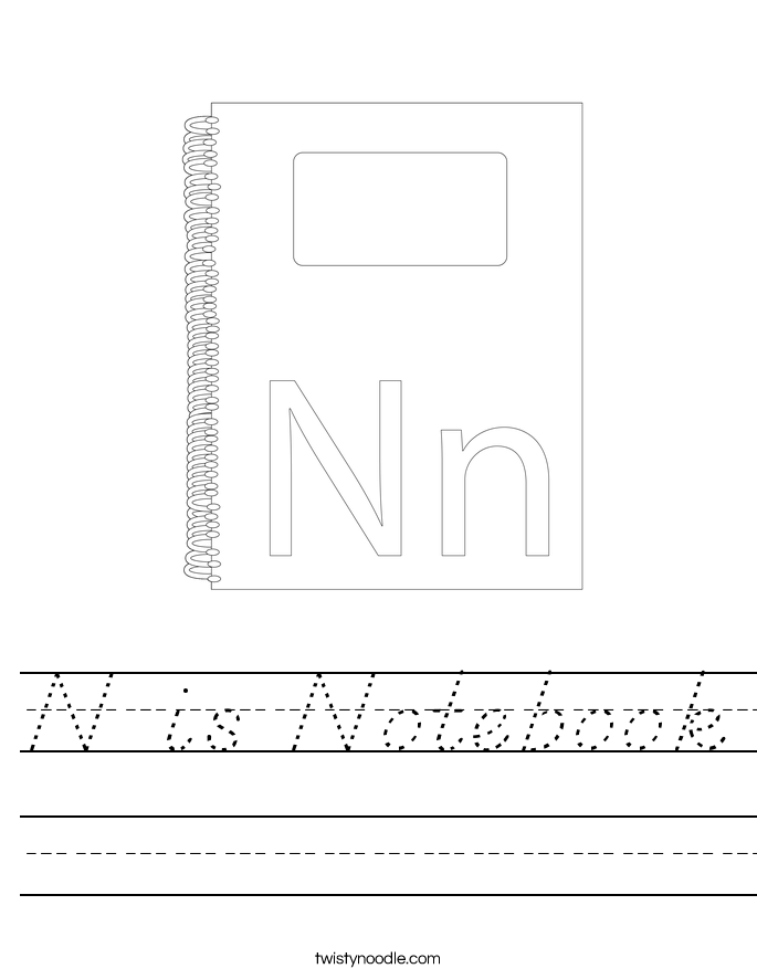 N is Notebook Worksheet