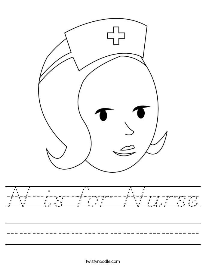 N is for Nurse Worksheet