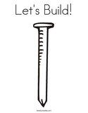 Let's Build Coloring Page