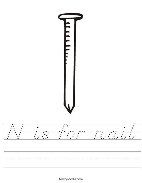 Nail Worksheet