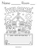 Name ______ Room ___ Coloring Page