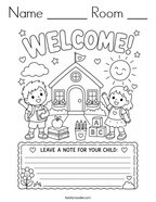 Name ______ Room ___ Coloring Page