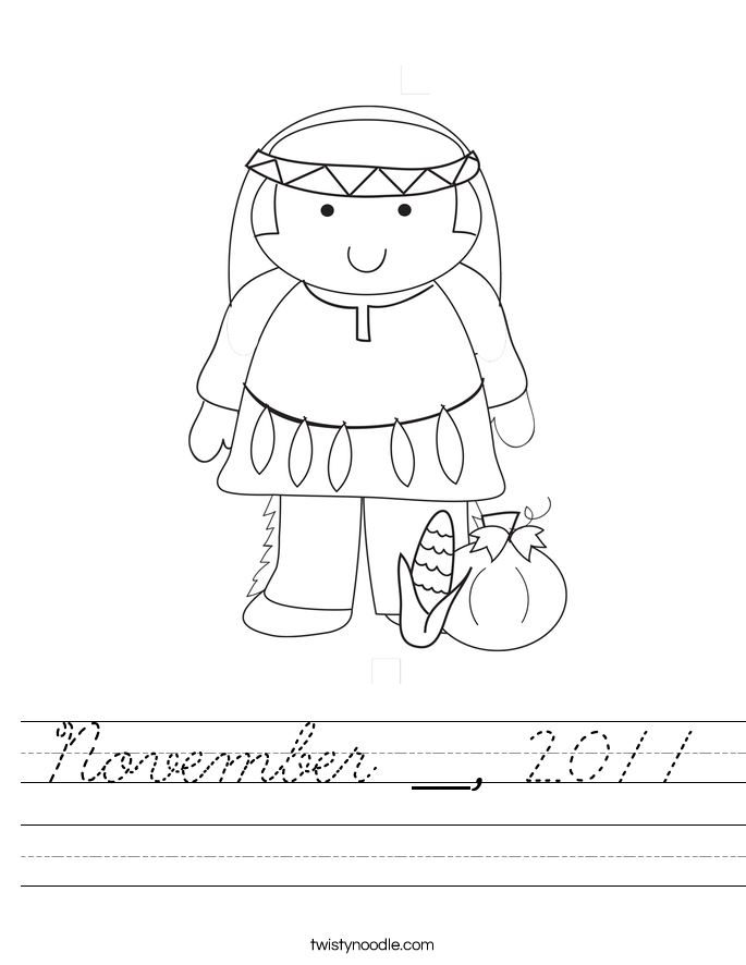 November __, 2011 Worksheet