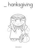 _ hanksgiving Coloring Page