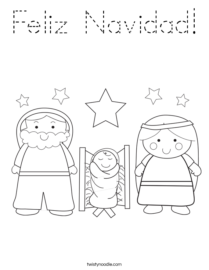 Feliz Navidad! Coloring Page