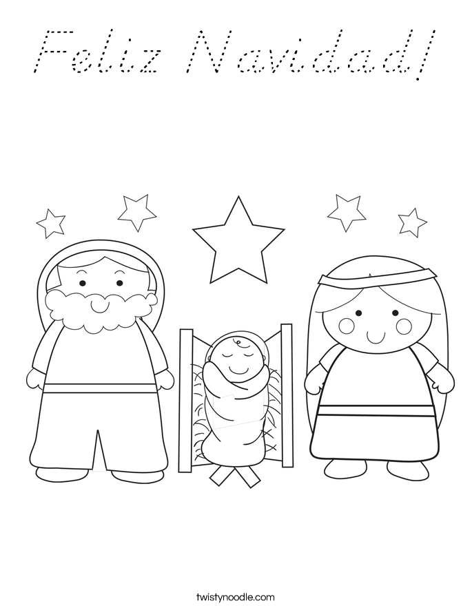 Feliz Navidad! Coloring Page