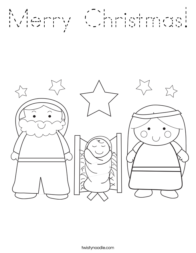 Merry Christmas! Coloring Page