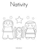 Nativity Coloring Page