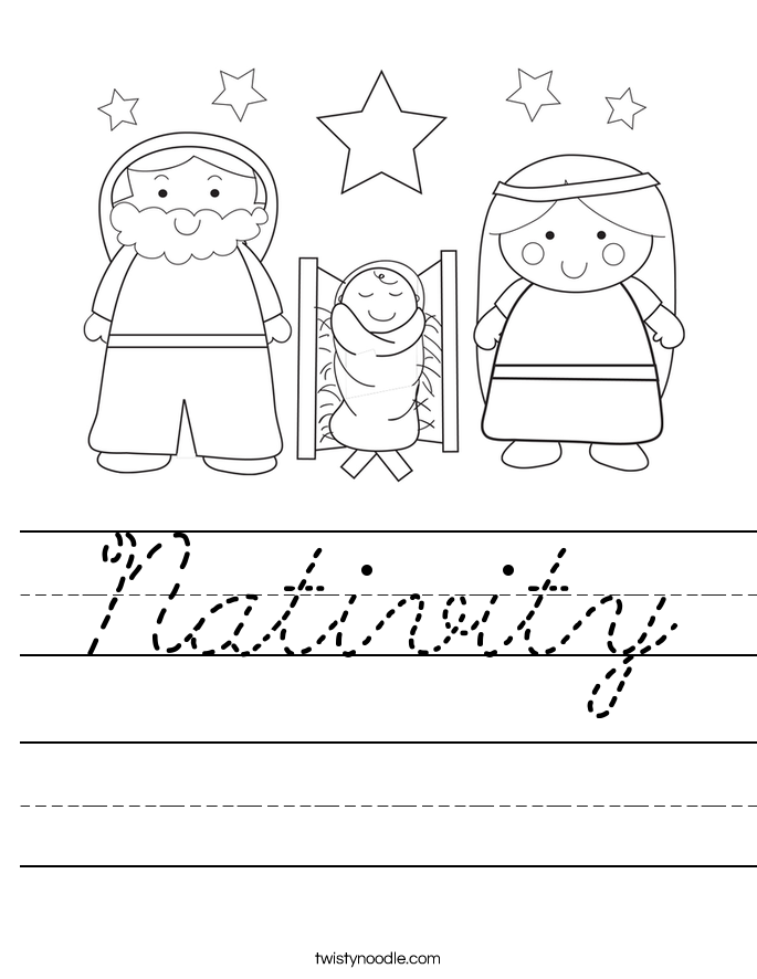 Nativity Worksheet