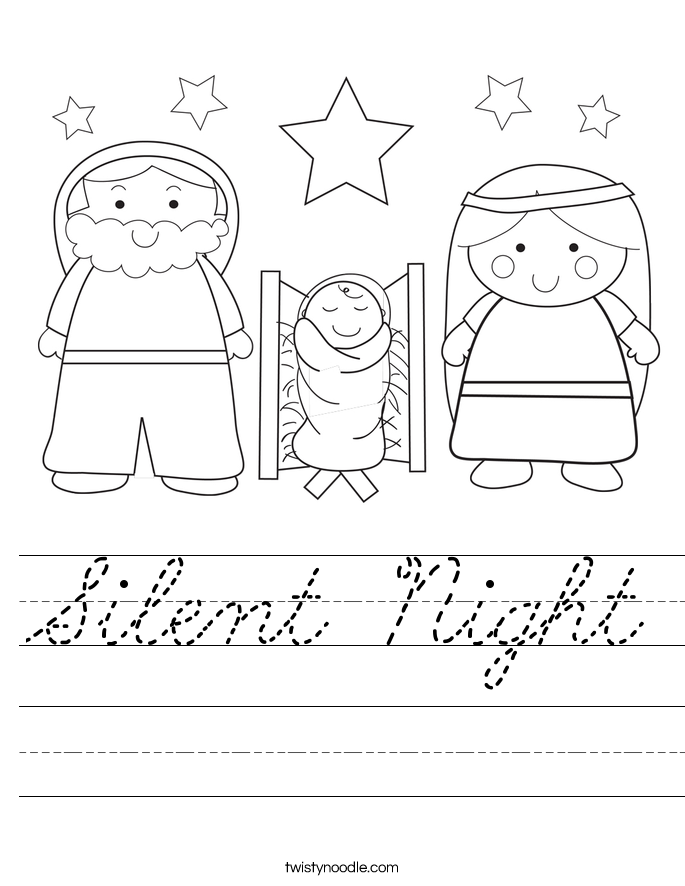 Silent Night Worksheet