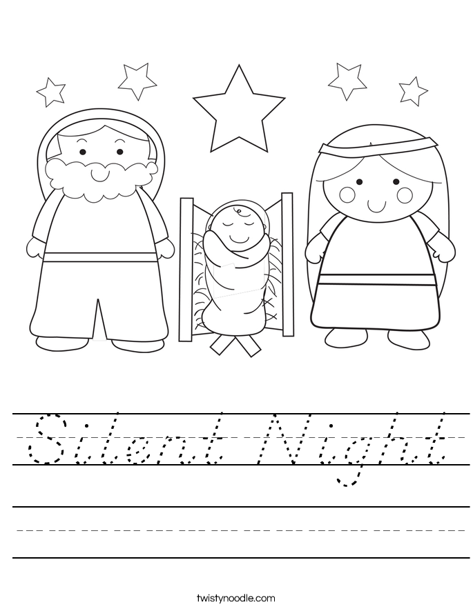 Silent Night Worksheet