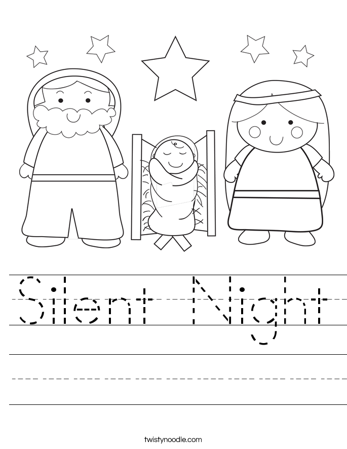 Silent Night Worksheet