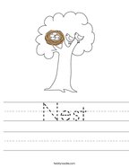Nest Handwriting Sheet