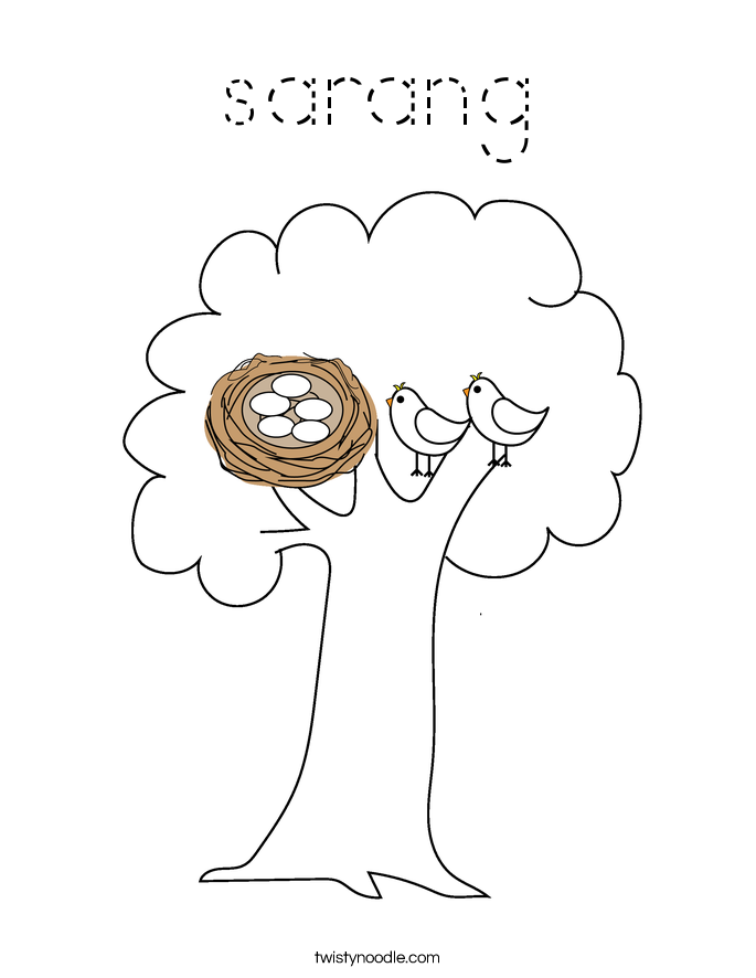 sarang Coloring Page