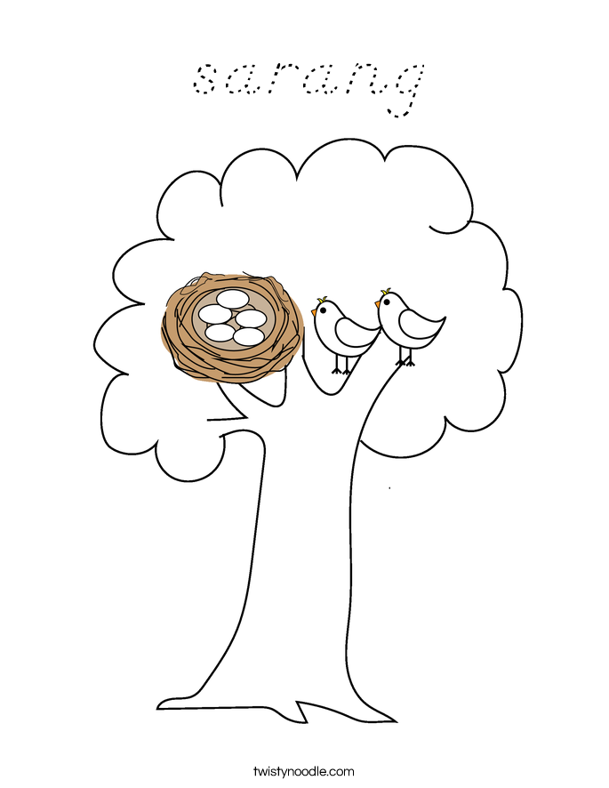 sarang Coloring Page